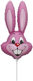 Flexmetal Rabbit Pastel Pink 14" Foil (Loose)