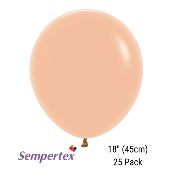 Sempertex Peach Blush 18" Latex Balloons 25pk