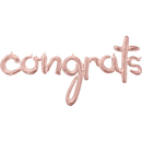 Rose Gold Congrats Script 56" Foil Balloon