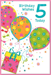 Simon Elvin C50 Birthday Age 5 6pk
