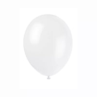 Unique Linen White 12" Latex Balloons 50pk