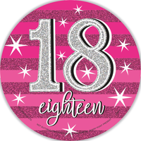 Big Badges Age 18 Female 6pk