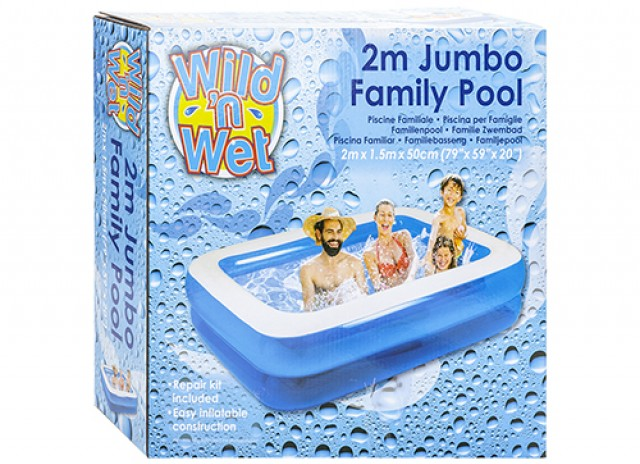 Family Swimming Pool 196x145x46cm