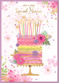 Isabel's Garden 6 Pack Cards C50 Birthday Niece