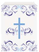 Unique 8 Pack Treat Bags Holy Cross Blue
