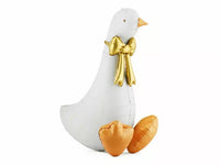 PartyDeco 35-inch foil balloon featuring a goose with a bow, air-filled decorative foil balloon for celebrations.