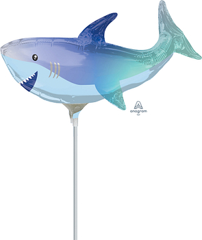 Anagram Shark 15" Air Fill Foil Balloon