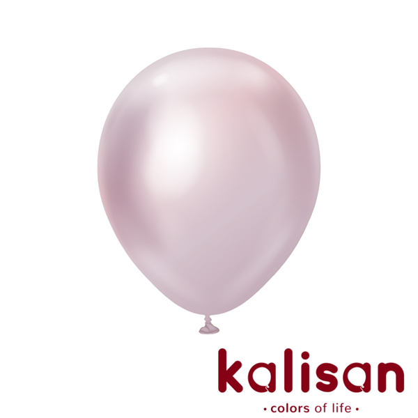 Kalisan Mirror Pink Gold 12" Latex Balloons 50pk