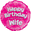 Oaktree Wife Pink 18" Foil Balloon