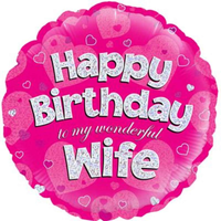 Oaktree Wife Pink 18" Foil Balloon
