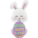 Grabo Foil Balloon Easter Egg Bunny 36
