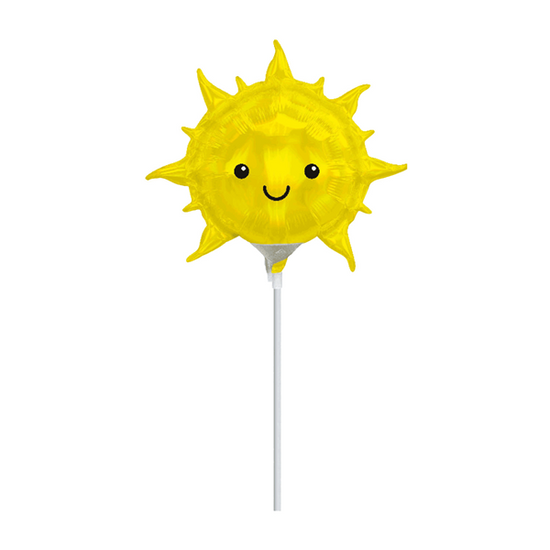 Anagram Foil Balloon Iridescent Sun (Air Fill) 9"