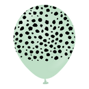 Kalisan Cheetah Macaron Green 12" Latex 25pk