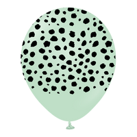 Kalisan Cheetah Macaron Green 12" Latex 25pk