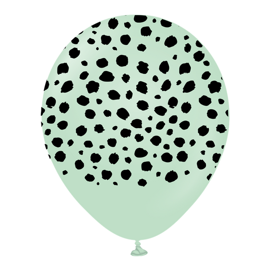 Kalisan Cheetah Macaron Green 12" Latex 25pk