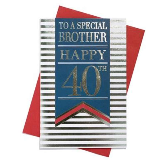 Prelude C75 Birthday Age 40 Brother 6pk