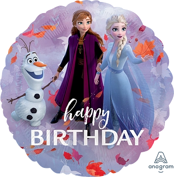 Anagram Frozen 2 Birthday 18" Foil Balloon