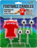 Oaktree Party Candle Football Red 8cm