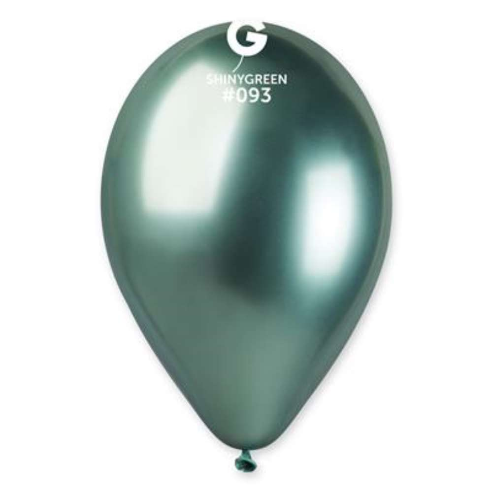 Gemar 50 Latex Balloons 13" Shiny Green