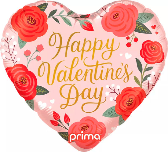 Prima Foil Balloon Valentine's Trendy Roses 18"