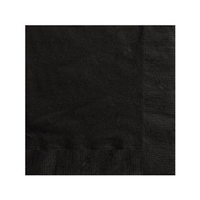 Black Beverage Napkins - 20pk