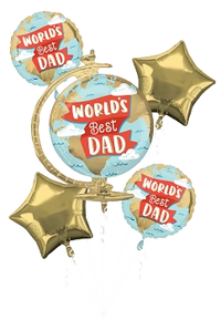 Anagram Foil Balloon Bouquet World's Best Dad