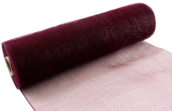 Eleganza Deco Mesh Burgundy 25cm x 9.1m