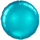 Anagram Satin Luxe Aqua 18" Round Foil Loose