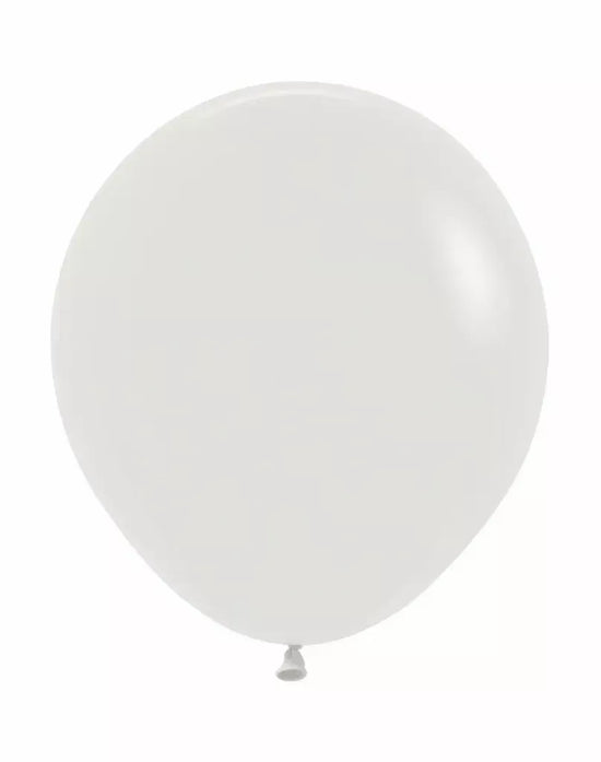Sempertex Almond White 18" Latex Balloons 25pk