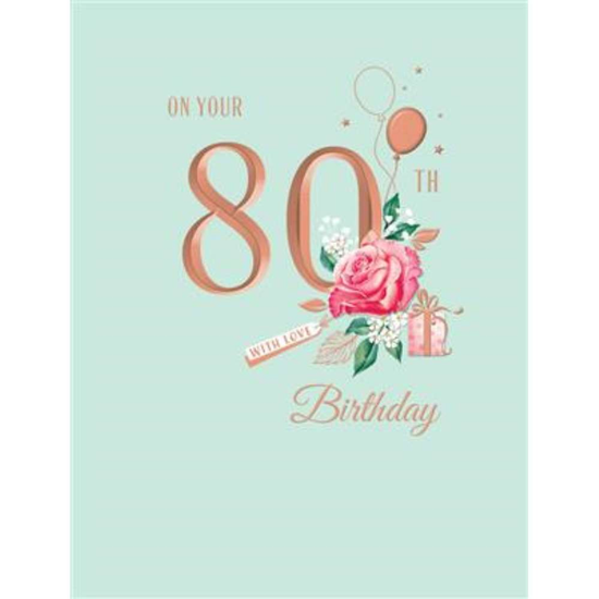Regal 6 Pack Cards C50 Everyday Birthday Age 80