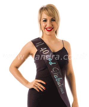 Alandra Satin Sash 40 And Fabulous Black
