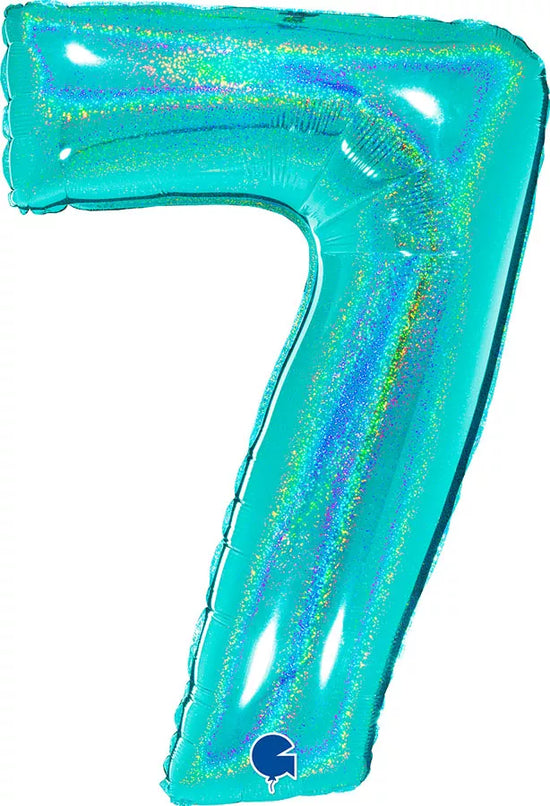Grabo Foil Holo Glitter Tiffany 40" Number 7