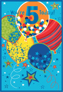 Simon Elvin C50 Birthday Age 5 6pk