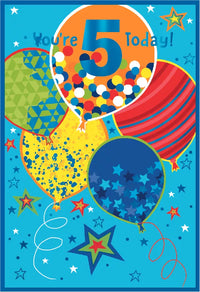 Simon Elvin C50 Birthday Age 5 6pk