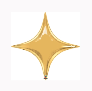 Qualatex Metallic Gold Star 20" Air Fill Foil