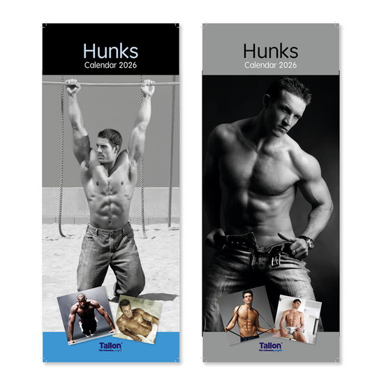 Calendar Super Slim Hunks 2027 24pk
