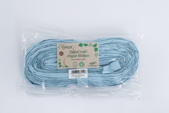 Eleganza Decocrush Paper Ribbon Light Blue 20m