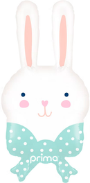 Prima 2 Pack Foil Balloon Sweet Bunny Head 12