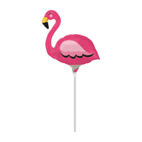 Anagram Foil Balloon Flamingo (Air Fill) 11"