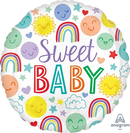 Anagram Sweet Baby Icons 18" Round Foil Balloon