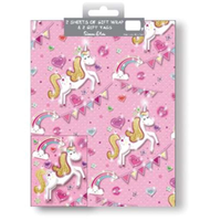 12pk Folded Wrap & Tags Cute
