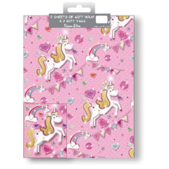 12pk Folded Wrap & Tags Cute