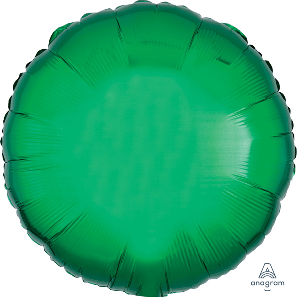 Anagram Foil Balloon Metallic Green Round 18"