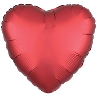 Anagram Foil Balloon Dark Red Heart 18"