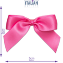 Italian Options 12 Pack Ribbon Bows Hot Pink 5cm