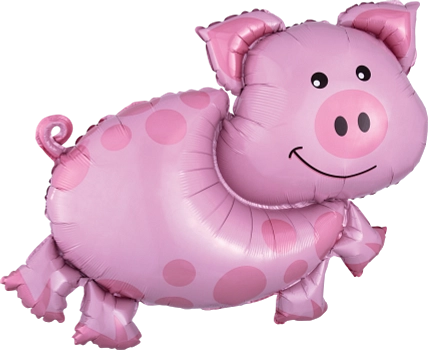 Anagram Pig 35" Supershape Foil Balloon