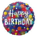 Anagram Iridescent Dots 18" Foil Balloon