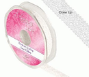 Eleganza Ribbon Lace Classic White 13mm x 10M