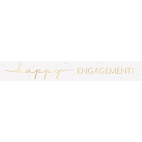 Unique Banner Happy Engagement 9ft