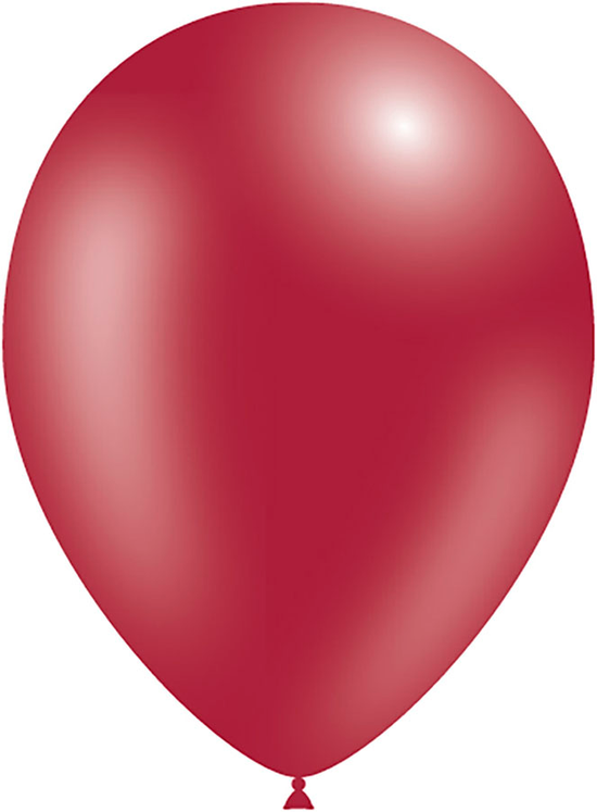 Decotex Pro 50 Pack Latex Balloons Metallic Burgundy 11"